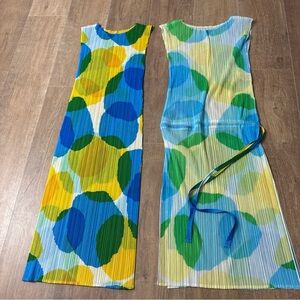 PLEATS PLEASE Polka Dot Sleeveless Dress